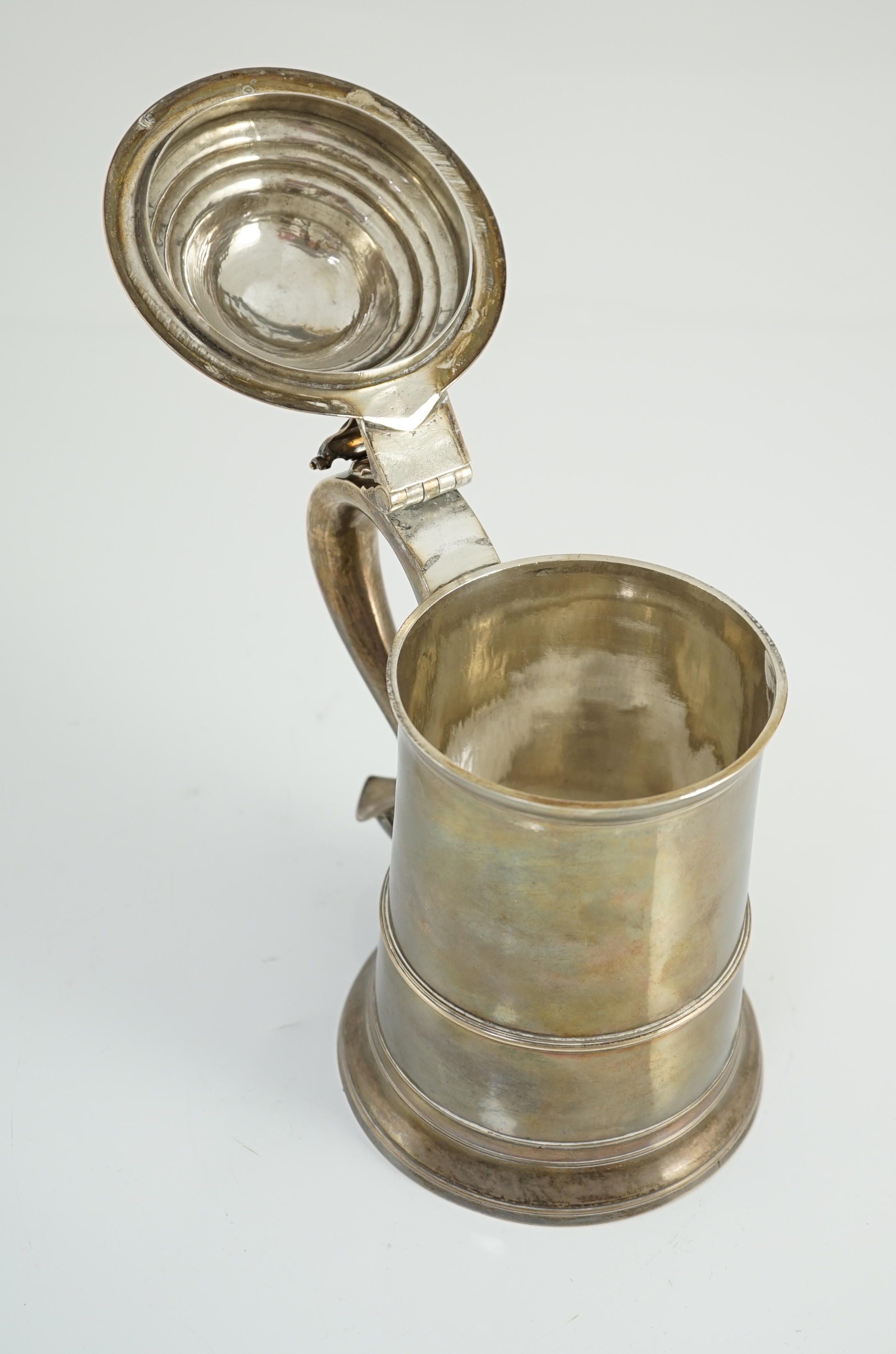 A mid 18th century provincial silver tankard, by John Langlands I